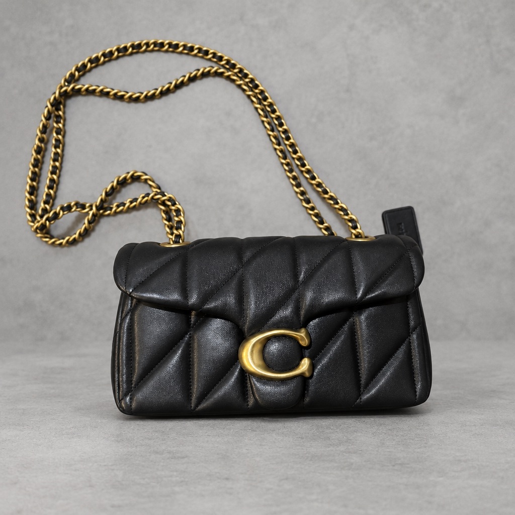 Coach Black Quilted Leather Tabby Shoulder Bag